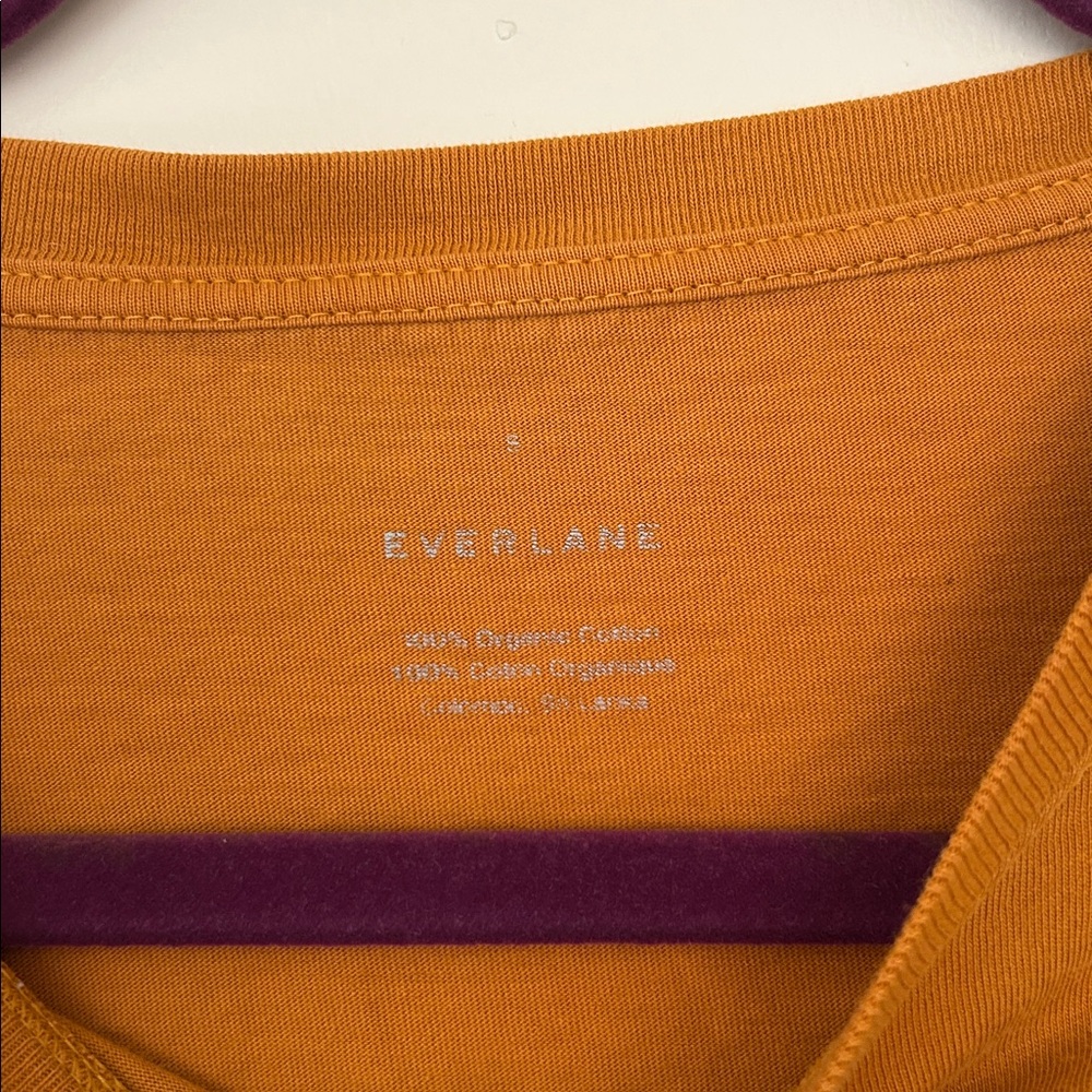 Everlane Box Cut Pocket Tee - Marigold - Picture 2 of 3